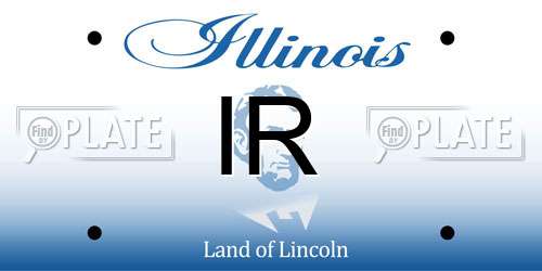 IR Illinois License Plate