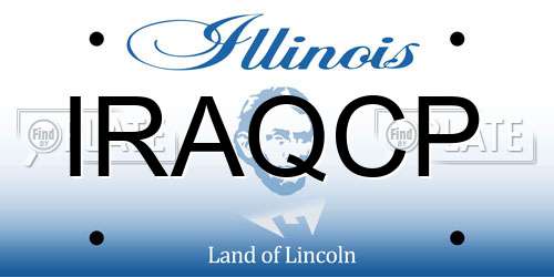 IRAQCP Illinois License Plate