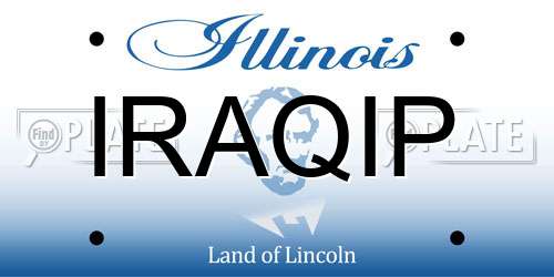 IRAQIP Illinois License Plate