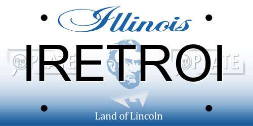 IRETROI Illinois License Plate