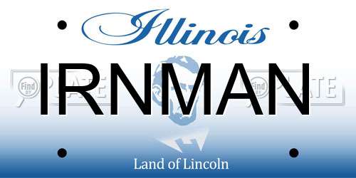 IRNMAN Illinois License Plate