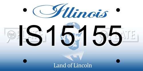IS15155 Illinois License Plate