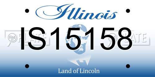 IS15158 Illinois License Plate