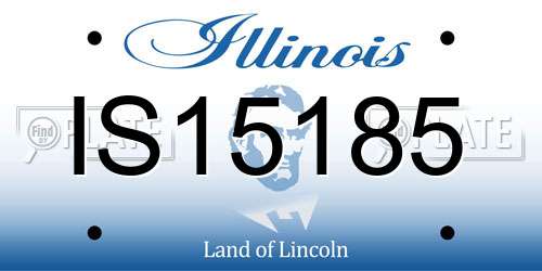 IS15185 Illinois License Plate