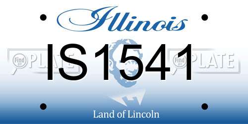 IS1541 Illinois License Plate