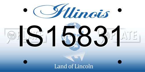IS15831 Illinois License Plate