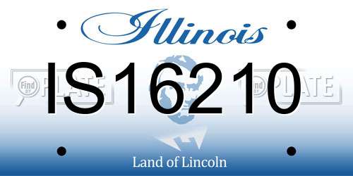 IS16210 Illinois License Plate