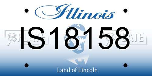 IS18158 Illinois License Plate