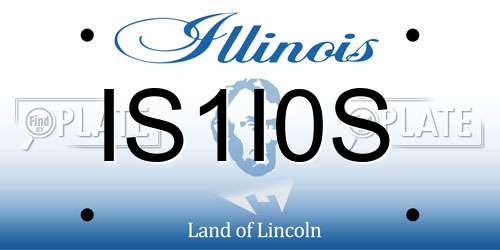 IS1I0S Illinois License Plate