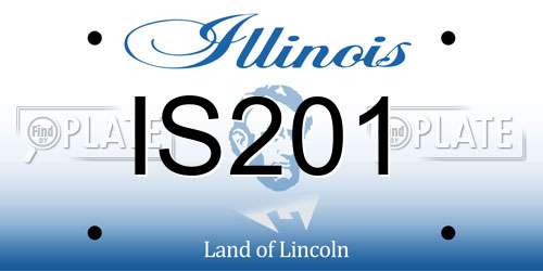 IS201 Illinois License Plate