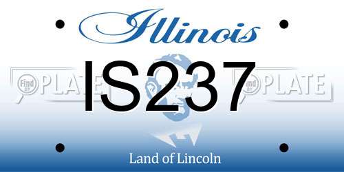 IS237 Illinois License Plate
