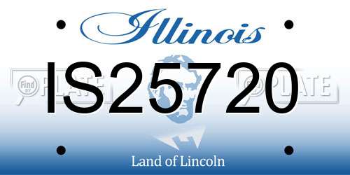IS25720 Illinois License Plate