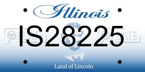 IS28225 Illinois License Plate