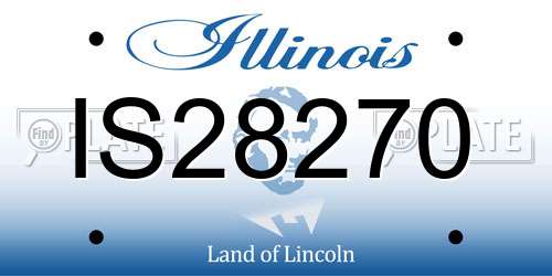 IS28270 Illinois License Plate