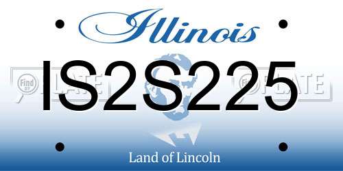 IS2S225 Illinois License Plate