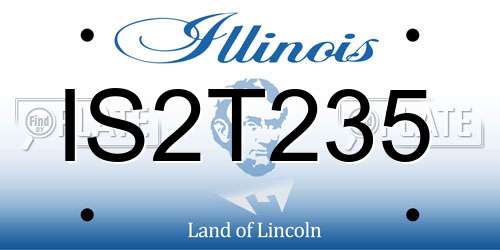 IS2T235 Illinois License Plate