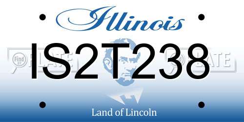 IS2T238 Illinois License Plate
