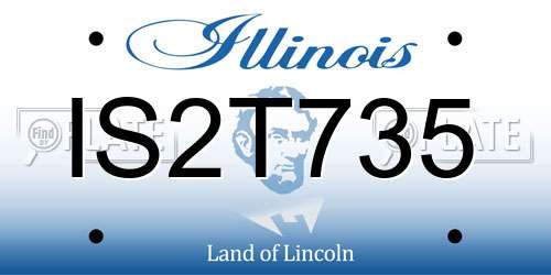 IS2T735 Illinois License Plate
