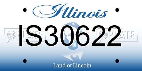 IS30622 Illinois License Plate