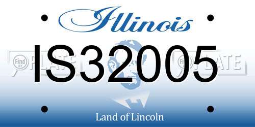 IS32005 Illinois License Plate