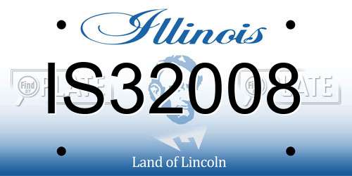 IS32008 Illinois License Plate
