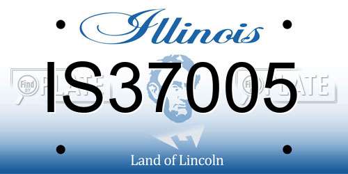 IS37005 Illinois License Plate