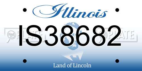 IS38682 Illinois License Plate
