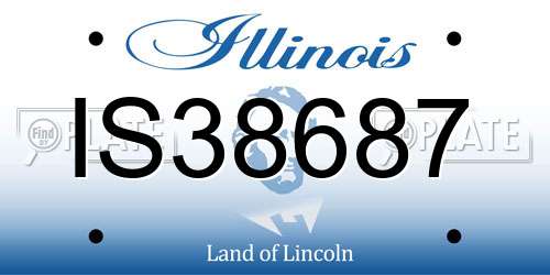 IS38687 Illinois License Plate