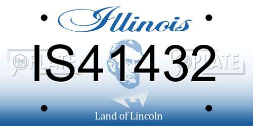 IS41432 Illinois License Plate