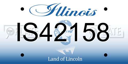 IS42158 Illinois License Plate