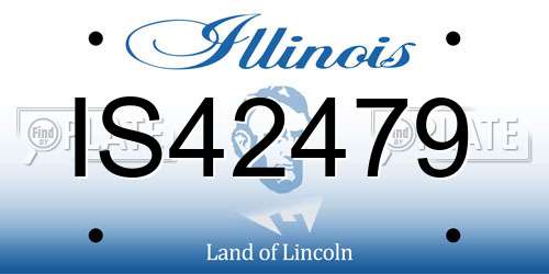 IS42479 Illinois License Plate