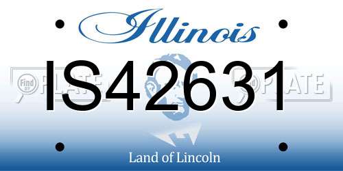 IS42631 Illinois License Plate