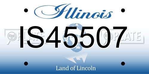 IS45507 Illinois License Plate