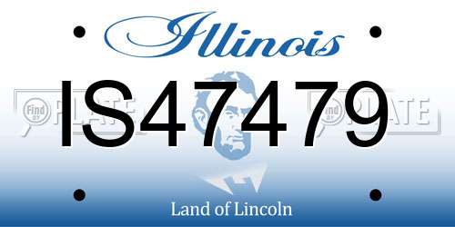 IS47479 Illinois License Plate
