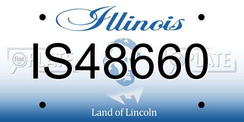 IS48660 Illinois License Plate