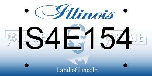 IS4E154 Illinois License Plate