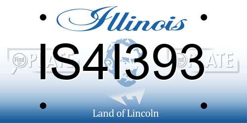 IS4I393 Illinois License Plate