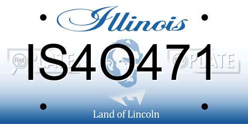 IS4O471 Illinois License Plate
