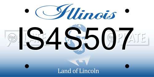 IS4S507 Illinois License Plate