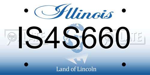 IS4S660 Illinois License Plate
