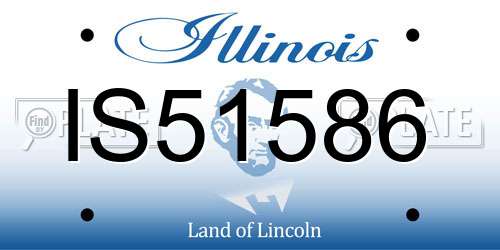 IS51586 Illinois License Plate