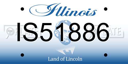 IS51886 Illinois License Plate