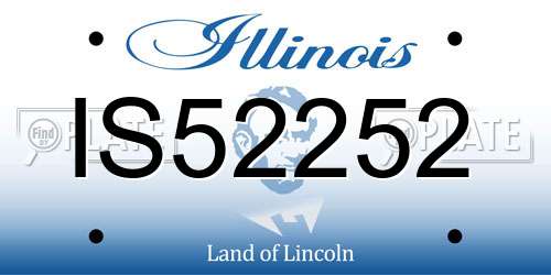 IS52252 Illinois License Plate