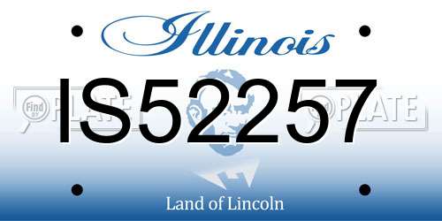 IS52257 Illinois License Plate