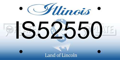 IS52550 Illinois License Plate