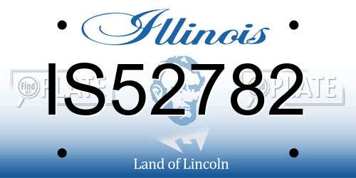 IS52782 Illinois License Plate