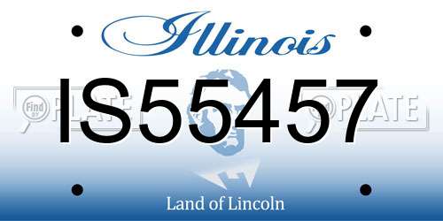 IS55457 Illinois License Plate