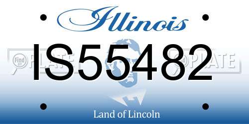 IS55482 Illinois License Plate