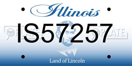 IS57257 Illinois License Plate