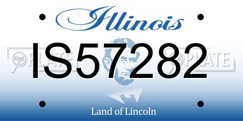 IS57282 Illinois License Plate